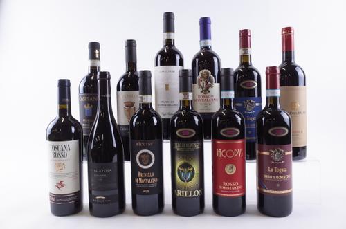 TWELVE BOTTLES ITALIAN RED WINE