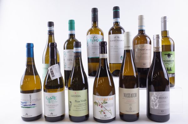 ELEVEN BOTTLES VERDICCHIO AND ONE PECORINO