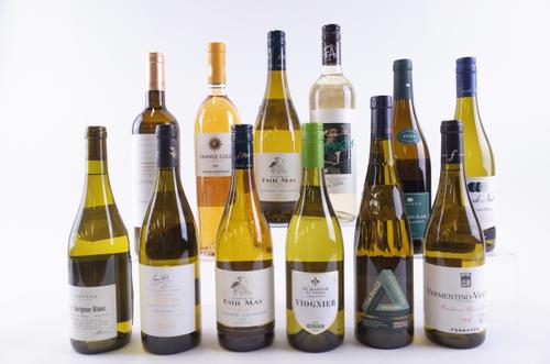 ELEVEN BOTTLES FRENCH WHITE AND ONE ORANGE WINE