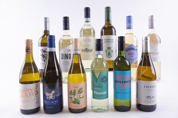 TWELVE BOTTLES ITALIAN WHITE WINE