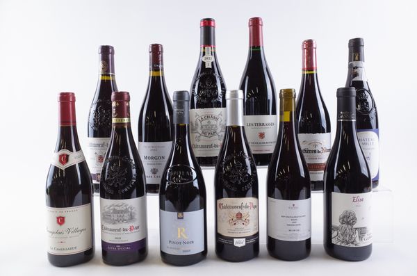 TWELVE BOTTLES FRENCH RED WINE