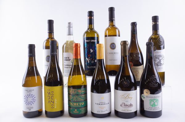 TWELVE BOTTLES ITALIAN WHITE WINE