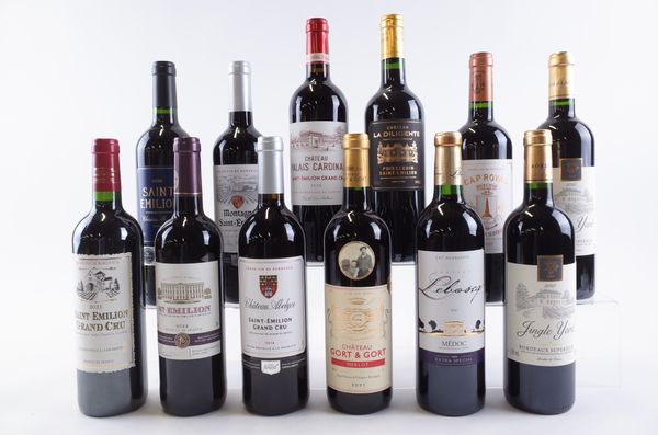 TWELVE BOTTLES FRENCH RED WINE