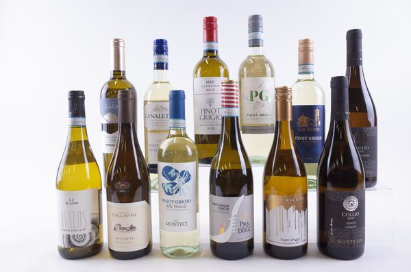 TWELVE BOTTLES ITALIAN WHITE WINE