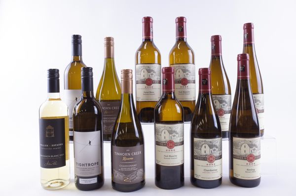 TWELVE BOTTLES CANADIAN WHITE WINE