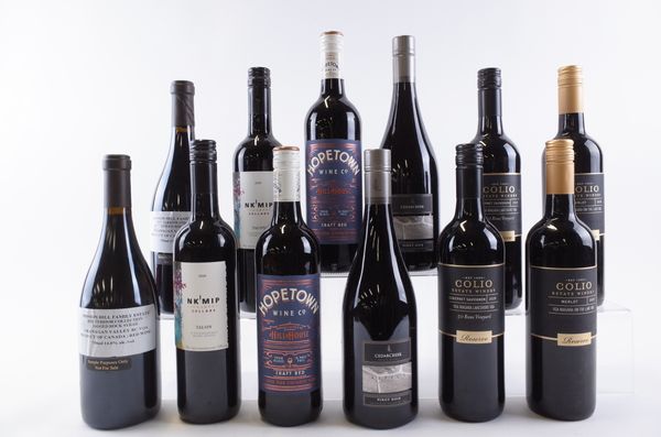 TWELVE BOTTLES CANADIAN RED WINE