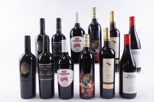 TWELVE BOTTLES CANADIAN RED WINE