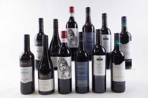 TWELVE BOTTLES AUSTRALIAN SHIRAZ