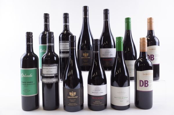 TWELVE BOTTLES AUSTRALIAN RED WINE