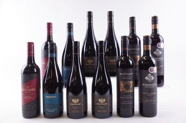 TWELVE BOTTLES AUSTRALIAN SHIRAZ