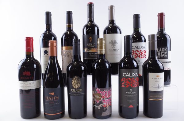 TWELVE BOTTLES CANADIAN, MEXICAN AND AMERICAN RED WINE