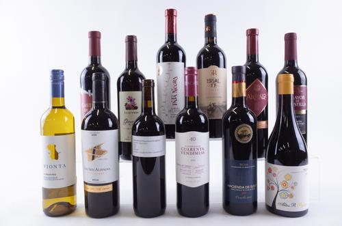 ELEVEN BOTTLES SPANISH RED AND ONE WHITE WINE