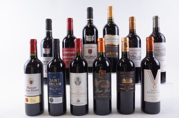 TWELVE BOTTLES FRENCH RED WINE