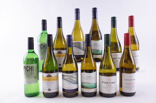 TWELVE BOTTLES AUSTRALIAN WHITE WINE