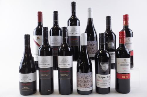 TWELVE BOTTLES AUSTRALIAN RED WINE