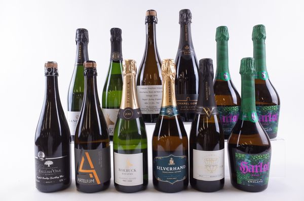 TWELVE BOTTLES ENGLISH SPARKLING WINE