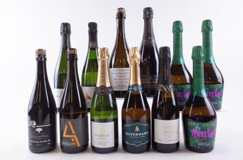 TWELVE BOTTLES ENGLISH SPARKLING WINE