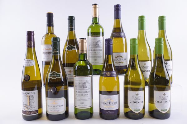 TWELVE BOTTLES FRENCH WHITE WINE