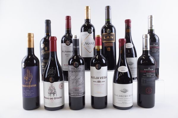 ELEVEN BOTTLES RIOJA AND ONE SPANISH RED WINE