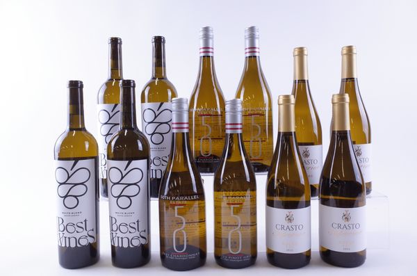 TWELVE BOTTLES SOUTH AFRICAN, CANADIAN AND PORTUGUESE WHITE WINE