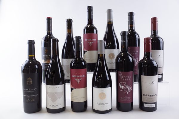 TWELVE BOTTLES CANADIAN RED WINE