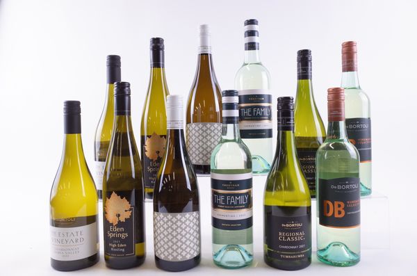 TWELVE BOTTLES AUSTRALIAN WHITE WINE