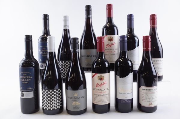 TWELVE BOTTLES AUSTRALIAN RED WINE