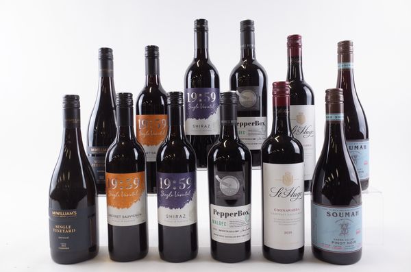 TWELVE BOTTLES AUSTRALIAN RED WINE