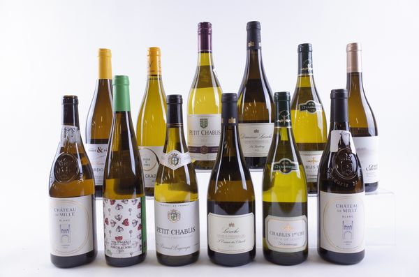 TWELVE BOTTLES FRENCH WHITE WINE