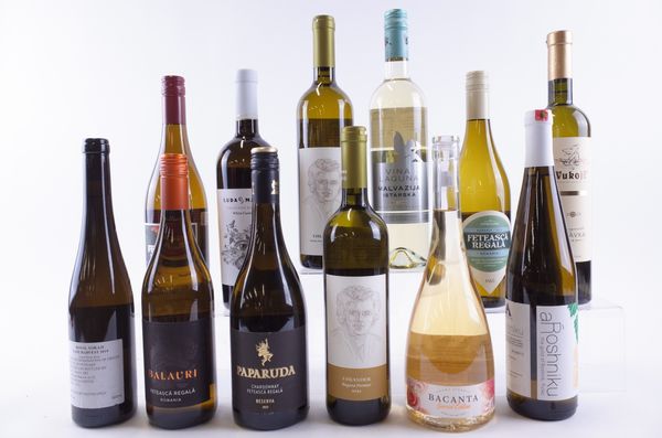 TWELVE BOTTLES HUNGARIAN, CROATIAN AND ROMANIAN WHITE WINE