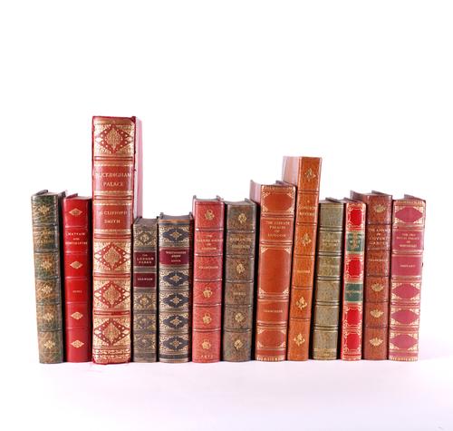 LONDON, CHIEFLY THE WEST END - Arthur Irwin DASENT (1859-1939). Piccadilly in Three Centuries, London, 1920, large 8vo, plates, attractively bound in green half morocco gilt. With 12 other books of related interest, all leather-bound. (13)