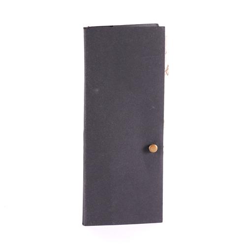 BUKOWSKI, Charles (1920-94). A visitor complains of my disenfranchise ... Los Angeles, Illuminati, 1987, tall 8vo, 20-pages, stitched into original stiff black wrappers. FIRST EDITION. ONE OF 225 COPIES. RARE.