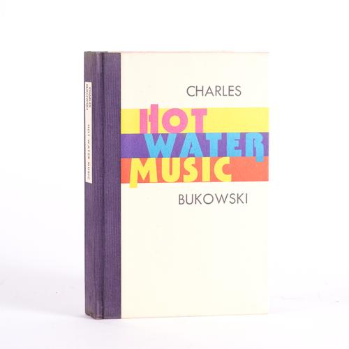 BUKOWSKI, Charles (1920-94). Hot Water Music, Santa Barbara, Black Sparrow Press, 1983, large 8vo, original boards. FIRST EDITION of this collection of 36 short stories. NUMBER 375 OF 400 COPIES NUMBERED AND SIGNED BY THE AUTHOR. Krumhansl 80.