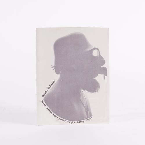 BUKOWSKI, Charles (1920-94). Poems Written Before Jumping out of an 8 Story Window, Glendale, California, Poetry X/Change, [1968], square 8vo, illustration by the author, original pictorial wrappers. FIRST EDITION. RARE.