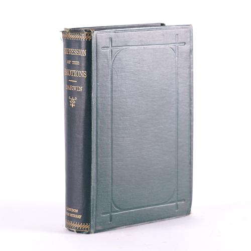 DARWIN, Charles (1809-82). The Expression of the Emotions in Man and Animals, London, 1873 [but later], 8vo, 7 photographed plates, illustrations, original green cloth gilt. FIRST EDITION, "Tenth Thousand".