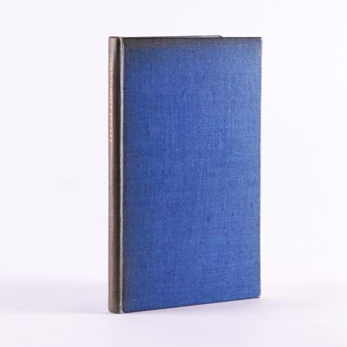 GILL, Eric (1882-1940) & David JONES (1895-1974, illustrator). Christianity and Art, Abergavenny, Francis Walterson, 1927, 8vo, woodcut frontispiece by David Jones, original blue buckram. NUMBER 21 OF 200 COPIES SIGNED BY THE AUTHOR AND ARTIST.