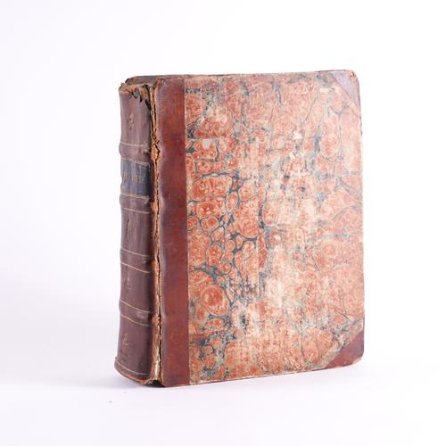 BIBLE, in English - The Holy Bible, Containing the Old Testament and the New, London, Robert Barker, 1613 [New Testament dated 1614], 4to, genealogies, 2 woodcut titles (laid down), contemporary half calf. With the "she" reading in Ruth 3:15.