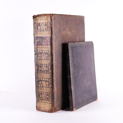 BIBLE, in English - The Most Superb Folio and Self-Interpreting Bible, Bungay, 1812, folio, engraved plates, contemporary calf, the spine elaborately decorated in gilt (rubbed). With another related book. (2)