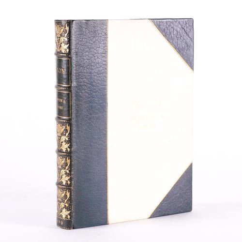 BINDING, ETON - Christopher STONE (1882-1965). Eton, London, 1909, large 8vo, 20 coloured plates by E. D. Brinton, FINELY BOUND in dark blue half morocco gilt by Riviere & Son. FIRST EDITION.