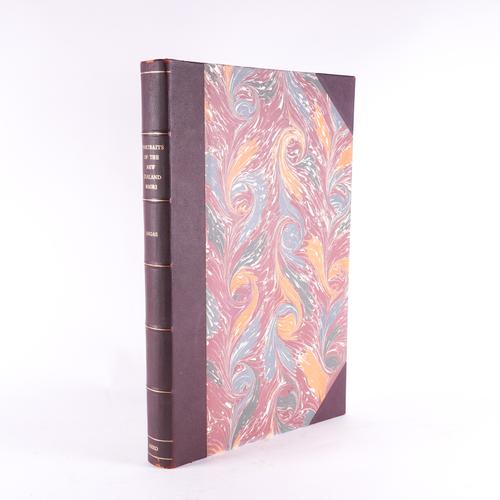 ANGAS, George French (1822-86). Portraits of the New Zealand Maori, Wellington, 1972, folio, 49 coloured plates, original old-style half morocco gilt. NUMBER 167 OF 750 COPIES.