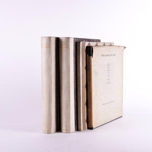 BURTON, Robert (1577-1640). The Anatomy of Melancholy, London, The Nonesuch Press, 1925, 2 vols., folio, illustrations by E. McKnight Kauffer, original vellum-backed boards. NUMBER 364 OF 750 COPIES ON DUTCH PAPER. With 2 other books. (4)