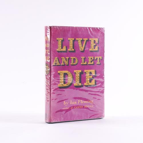 FLEMING, Ian (1908-64). Live and Let Die, London, 1954, 8vo, original black cloth, dust-jacket (jacket in second state). FIRST EDITION OF THE SECOND OF THE AUTHOR'S JAMES BOND NOVELS. Gilbert A2.