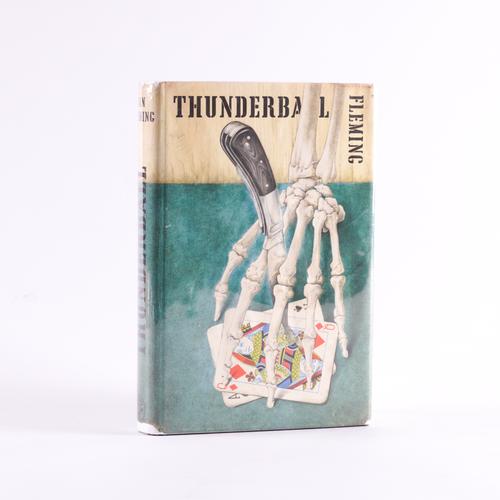 FLEMING, Ian (1908-64). Thunderball, London, 1961, 8vo, half title (some mostly very faint marginal staining and spotting). Original dark brown cloth, spine lettered in gilt, dust-jacket (some staining to turn-ins). FIRST EDITION. Gilbert A9.