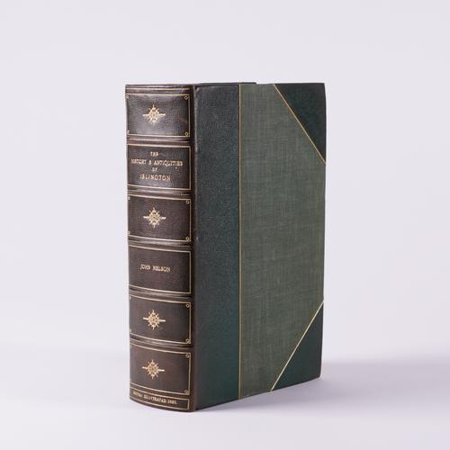 LONDON, EXTRA-ILLUSTRATED - John NELSON (dates unknown). The History and Antiquities of the Parish of Islington, London, 1823, 8vo, EXTRA-ILLUSTRATED with c.175 plates, FINELY BOUND in half morocco. With 8 works in 12 vols., all EXTRA-ILLUSTRATED. (13)