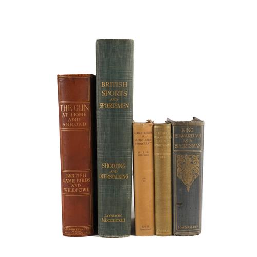 OGILVIE-GRANT, W. R. (1863-1924), and others. British Game Birds and Wildfowl, London, 1912, 4to, portrait and 26 coloured plates by George E. Lodge, original morocco. FIRST EDITION. NUMBER 564 OF 950 COPIES. With 4 other books of related interest. (5)