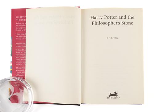 ROWLING, J. K. (b.1965). Harry Potter and the Philosopher's Stone, London, 1997, 8vo, original coloured pictorial boards by Thomas Taylor, dust-jacket. AN EXCEPTIONALLY FINE COPY OF THE FIRST EDITION, FOURTH IMPRESSION. Errington A1. RARE.