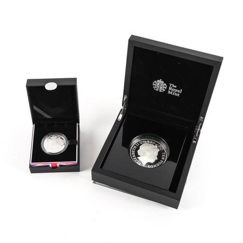 TWO ROYAL MINT SILVER MEDALLIONS (2)
