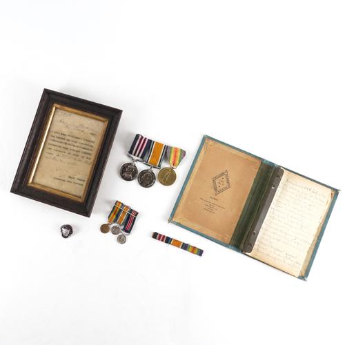 A GROUP OF FIRST WORLD WAR AWARDS RELATING TO JAMES ALLISON, ESSEX REGIMENT