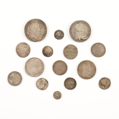 A GROUP OF STUART PERIOD SILVER COINS (15)