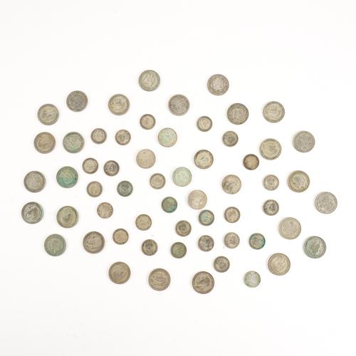 A COLLECTION OF PRE DECIMAL BRITISH SILVER COINAGE (QTY)